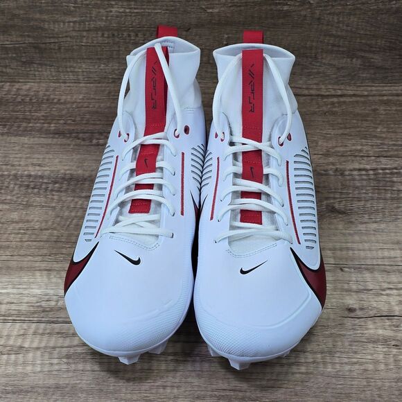 Nike Vapor Edge Pro 360 2 TB Men\'s 15 White Red Football Cleats (FN7759-108) NEW main image 8